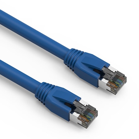 Bestlink Netware CAT8 S/FTP Ethernet Network Cable 24AWG 2GHz 40G- 7ft- Blue 100357BL
